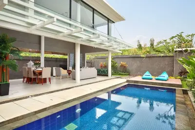 Villa de 2 chambres de 2 chambres à Nusa Dua, idéale pour les grands groupes! Économique!