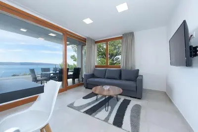 Image de Appartement dans Brela avec vue mer, Balcon, Climatisation, Wifi (3524-9)