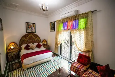 Image de Appartement style Petit riad avec jardin et terrasse privée.