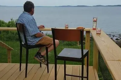 Image de Maison en bord de mer avec votre propre plage, les levers et couchers de soleil, il est tout simplement Perrydise