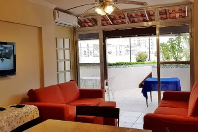 Couverture à la plage d'Enseada - Guarujá