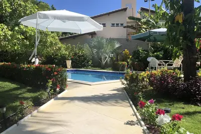 Image de Plage de Guarajuba, condo paradisiaque. Plage certifiée Pavillon Bleu