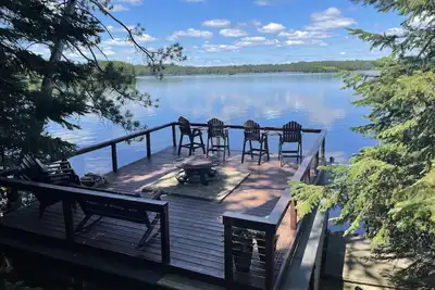 Image de Cabine vintage sur la belle chaîne de Spider Lake
