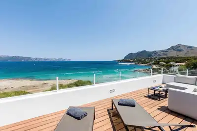 Image de Villa Design Sur La Mer À Mal Pas, Alcudia, ACCÈS Direct À La Plage Et À La Piscine
