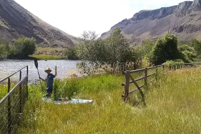 Image de Sur la rivière à saumon, maison calme et privée, où vous pouvez toujours voir la voie lactée.