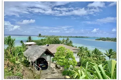 Image de Maison bord de mer, vue mer 300°, accès privé lagon. 2 /6 p, (possibilité 8p).