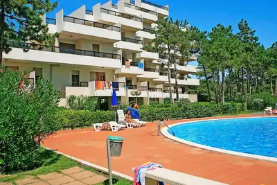 Image de Bel appartement pour 6 personnes avec piscine, climatisation, Tv et balcon
