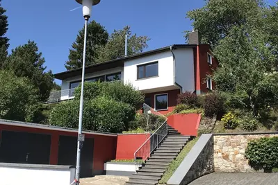 Image de Parc national de l'Eifel, villa moderne, vue, jardin, privé, centre