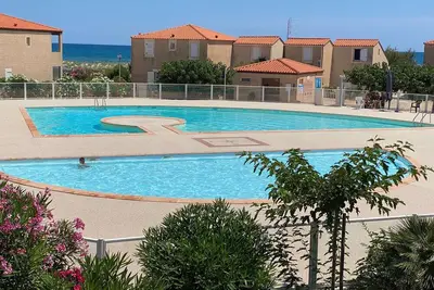 Image de Villa T3 en bord de mer avec piscine, 6 personnes - Le Barcarès