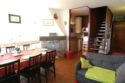 Image de St-Lary-Soulan : Duplex T3, 9 couchages, tout équipé avec balcon