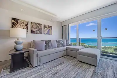 Image de 4br / 4. 5ba Presidential Suite Ala Moana3307, Vues spectaculaires sur l'océan! Reserve maintenant!