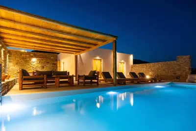 Cycladic breeze Villas Entire Complex with 2 pools & great sea view
