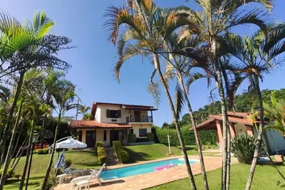 Image de Délicieuse maison de campagne dans un cond de haut standing, région d'Atibaia. Sécurité 24h