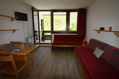 Image de Studio classique 4 personnes avec balcon sud à Tignes