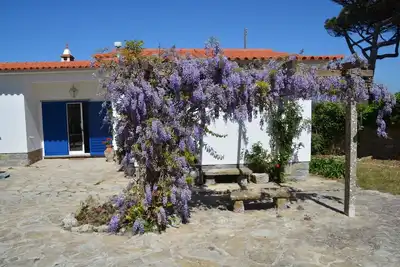 Image de Maison de campagne dans un jardin magique près de la plage