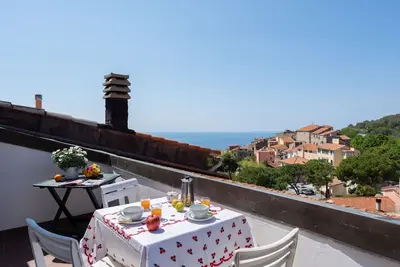 Image de Belle maison de vacances pour 6 personnes avec Tv, terrasse, vue panoramique et parking