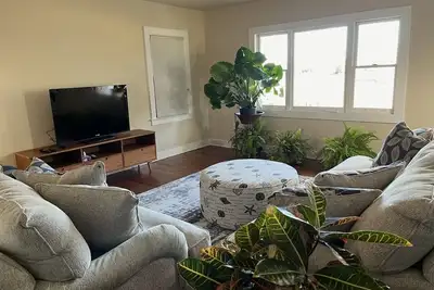 Water front estate on farm cidery. Pet friendly with inviting private beach.