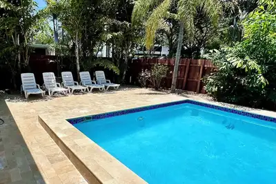 Image de Las Brisas 5/3 pour 10 personnes Piscine chauffée 1 Mi à la plage