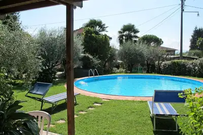 Image de Belle maison de vacances avec climatisation, piscine privée, Wifi, Tv et patio