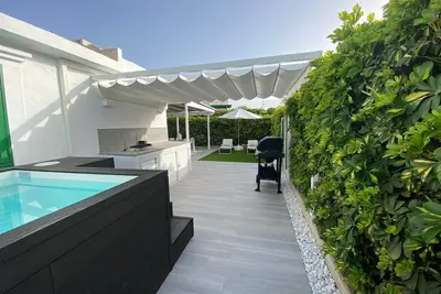 Bungalow avec jardin privé