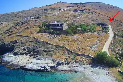 Image de Villa autonome, pieds-dans-l'eau, tranquille, endroit paisible, plage, vues mer