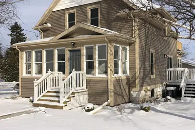 Image de Surplombant le lac Winnebago sur la trajectoire de vol de l'Eaa