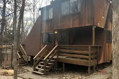 Image de ★ Escapade dans une cabine isolée avec des équipements modernes ★ Zone du foyer ★ WiFi