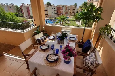 Image de Piscine en duplex et vue sur la montagne au Mosa Golf