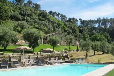 Appartement dans une maison de vacances avec climatisation, Wifi, piscine privée, Tv, terrasse