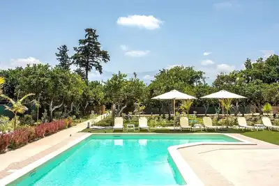 Green Orange Villa-A Family -Organic Villa 6, 5km Of Platanias Chania