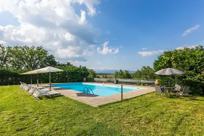 Image de Bel appartement pour 5 personnes avec piscine, Wifi, Tv, patio, animaux admis et vue panoramique