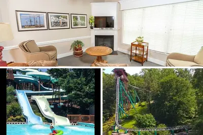 Image de Dormir 12 Home Maison de ville spacieuse, piscine intérieure / extérieure, golf, à proximité des parcs