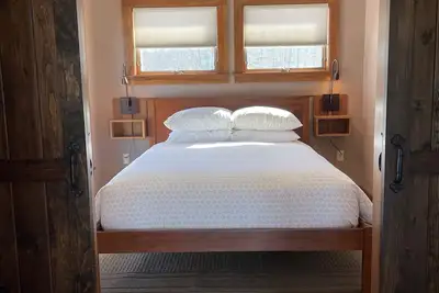 Superbe cabine moderne sur la magnifique ferme du Vermont