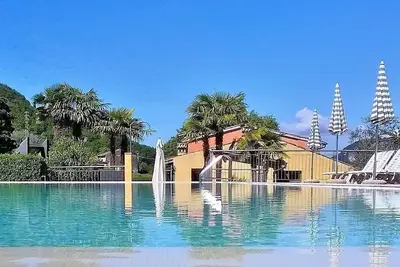 Image de Bel appartement avec climatisation, piscine, Wifi, Tv, patio, vue panoramique et parking