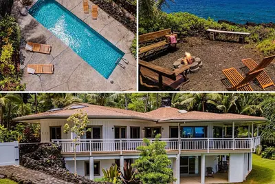 Image de 🌴 Gorgeous Oceanfront Luxury Retreat 🌊 Pool, black sand beach, Ac and billiards