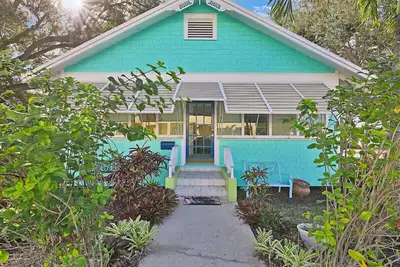 Old Florida Cracker House in downtown Stuart