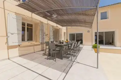 Image de Maison de vacances privée avec Wifi, piscine privée, climatisation, Tv, terrasse, parking
