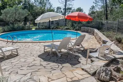 Image de Maison de vacances privée avec piscine privée, Wifi, Tv, terrasse, animaux admis, parking