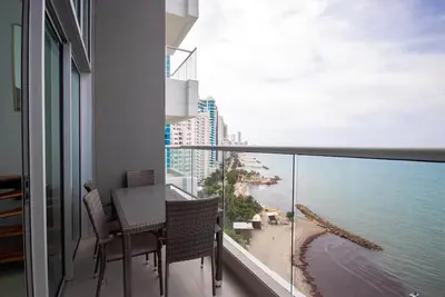 Image de Face à la plage de Bocagrande