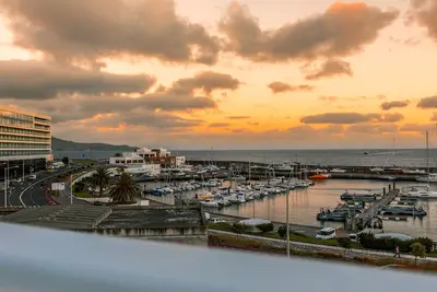 Luxury home, centrally located with a beautiful balcony overlooking the marina.