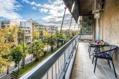 Appartement à Gazi avec vue sur l'Acropole