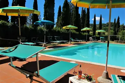 Image de Appartement avec climatisation, Wifi, piscine, Tv, terrasse, animaux admis, vue panoramique, parking