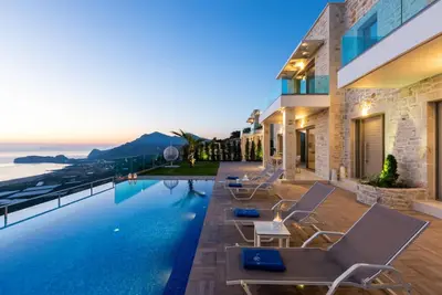 Superbe villa pour 7 avec vue sur la plage de Phalasarna