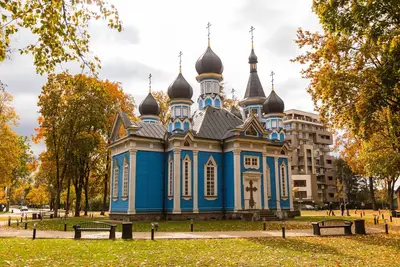 Image de L'appartement moderne «Laisve» est situé dans le centre de Druskininkai.