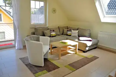 Image de 3 pièces à l'étage supérieur - maison de vacances Müritzwelle - appartements de vacances