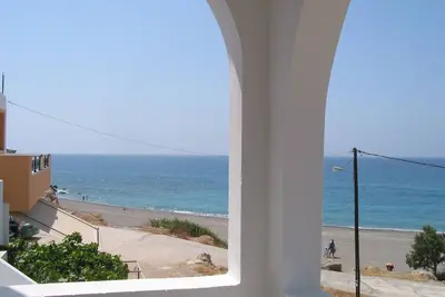 Image de Makrigialos: Ikaros grande appartement avec 2 chambres à coucher, Wifi, vue mer