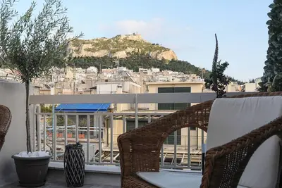 Image de Studio Top of the City Central avec vue sur l'Acropole