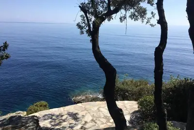 Image de Maison avec belle piscine et pieds dans l'eau