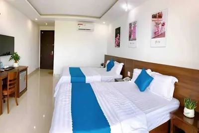 Image de Chambre Lits Jumeaux de Luxe avec Petit-Déjeuner✯Plage✯Piscine✯Netflix