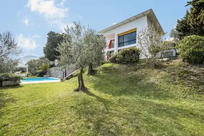 Image de Belle \"Villa Bianca\" avec vue sur le lac, piscine, Wi-Fi, balcon et terrasse